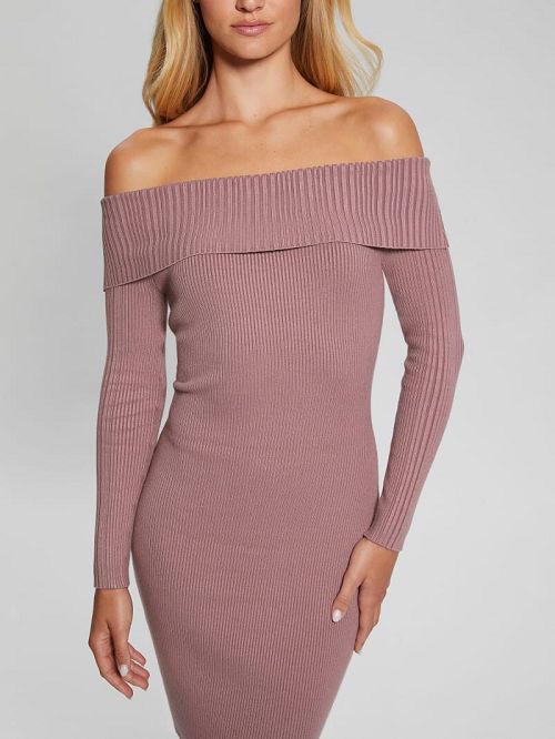 Guess Eco Julia Off-the-Shoulder Dress Roz | GUESS-SN26972