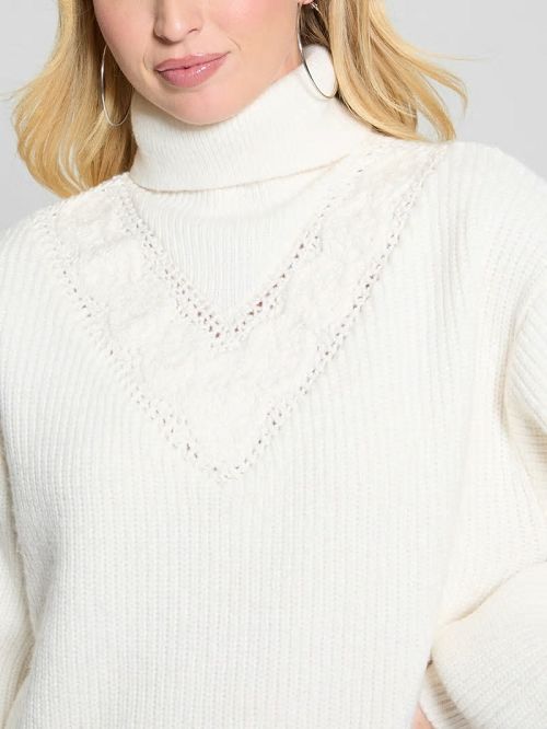 Guess Eco Katie Turtleneck Sweater Dress Albi | GUESS-SN26873