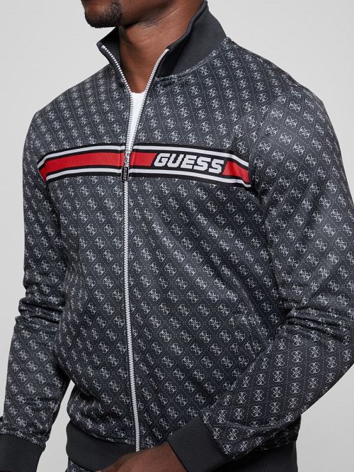 Guess Eco Korbin Track Jacket Negrii | GUESS-SN31551