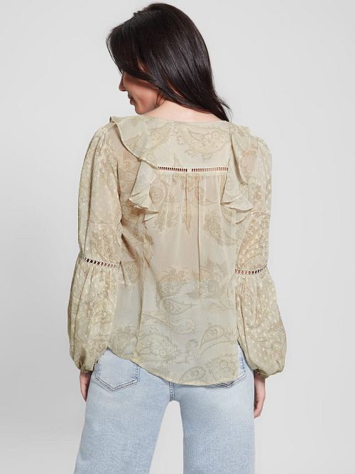 Guess Eco Laila Top Bej | GUESS-SN27597