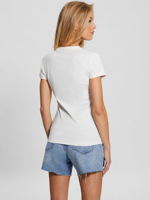 Guess Eco Leo Signature Triangle Tee Albi | GUESS-SN27158