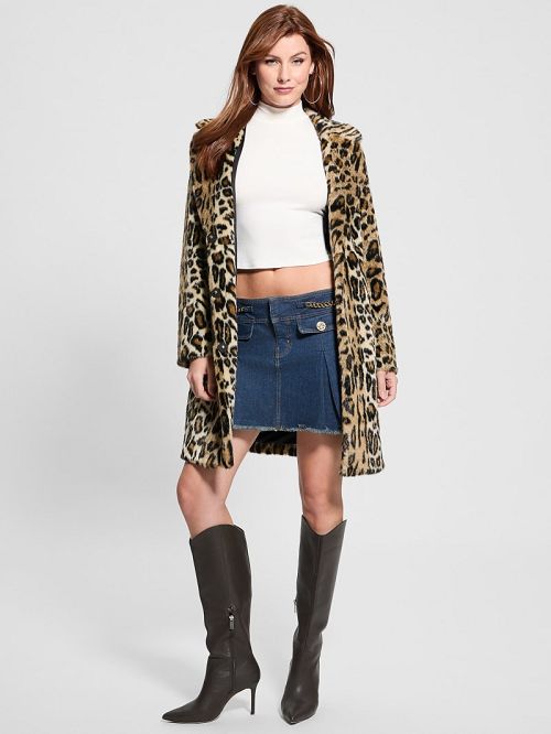 Guess Eco Lily Chain Skirt Albastri | GUESS-SN28161