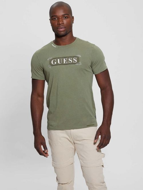 Guess Eco Logo Applique Tee Verzi | GUESS-SN30690