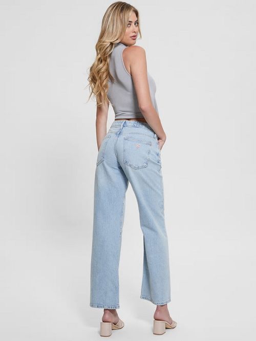 Guess Eco Low-Rise Slouchy Jeans Albastri | GUESS-SN26638