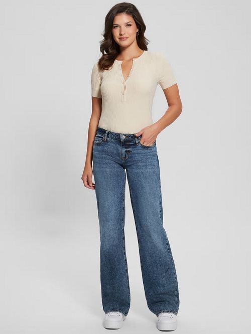 Guess Eco Low-Rise Slouchy Jeans Albastri | GUESS-SN26575