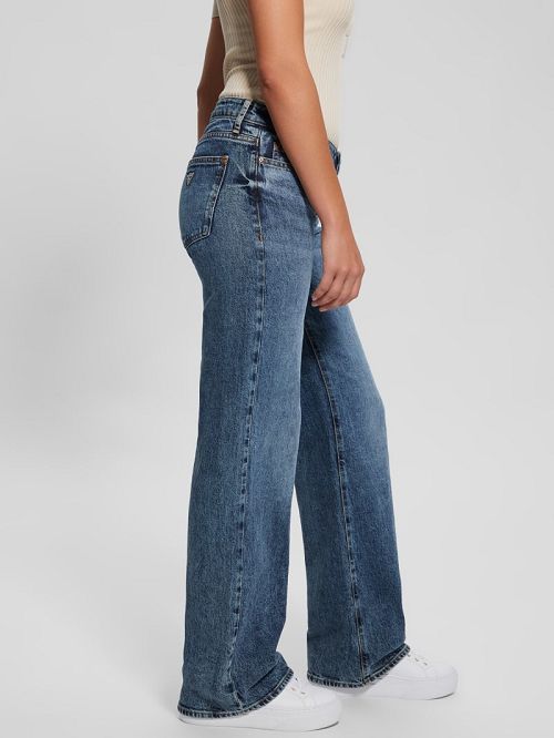 Guess Eco Low-Rise Slouchy Jeans Albastri | GUESS-SN26575