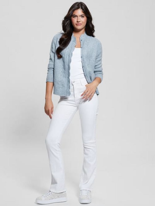 Guess Eco Macie Crochet Cardigan Albastri | GUESS-SN27705