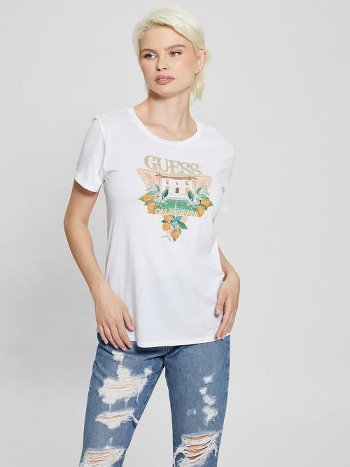 Guess Eco Mansion Easy Logo Tee Albi | GUESS-SN27072