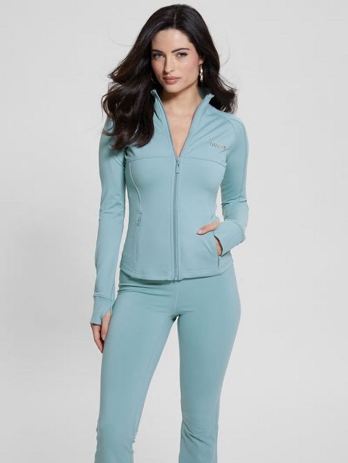 Guess Eco Marika Active Zip Top Albastri | GUESS-SN28415