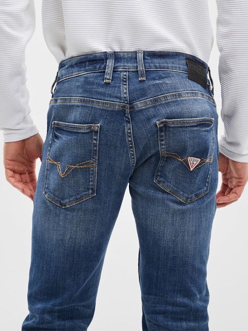 Guess Eco Mateo Regular Straight Jeans Albastri | GUESS-SN30454