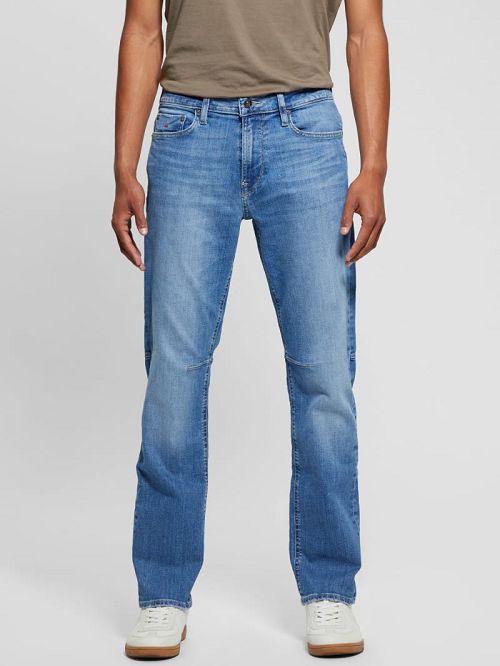 Guess Eco Mateo Zip Pocket Straight Jeans Albastri | GUESS-SN30433