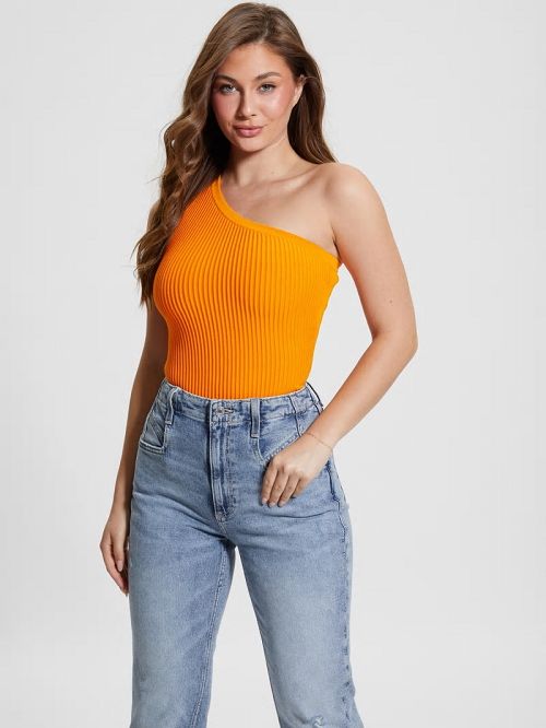 Guess Eco Mel Ottoman Bodysuit Portocalii | GUESS-SN27231