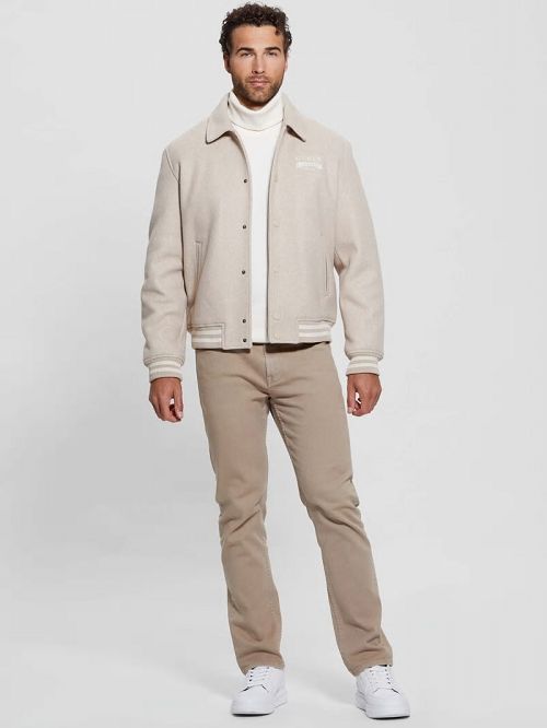 Guess Eco Melton Flight Jacket Bej | GUESS-SN30859