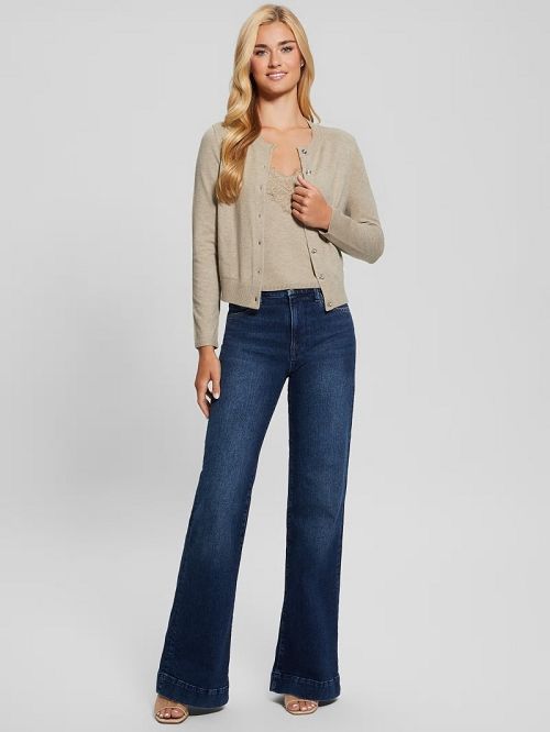 Guess Eco Mena Crewneck Cardigan Maro | GUESS-SN27494