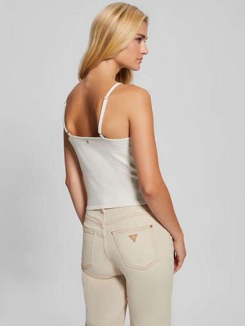 Guess Eco Mena Lace-Trim Sweater Cami Albi | GUESS-SN27824