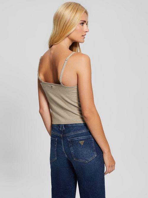 Guess Eco Mena Lace-Trim Sweater Cami Maro | GUESS-SN27849