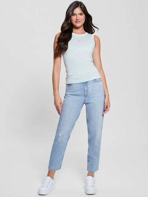 Guess Eco Michela Embellished Top Albastri | GUESS-SN27639