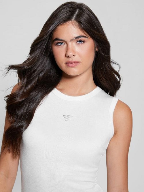 Guess Eco Michela Embellished Top Albi | GUESS-SN27619