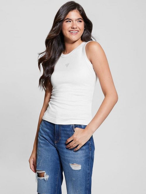 Guess Eco Michela Embellished Top Albi | GUESS-SN27619