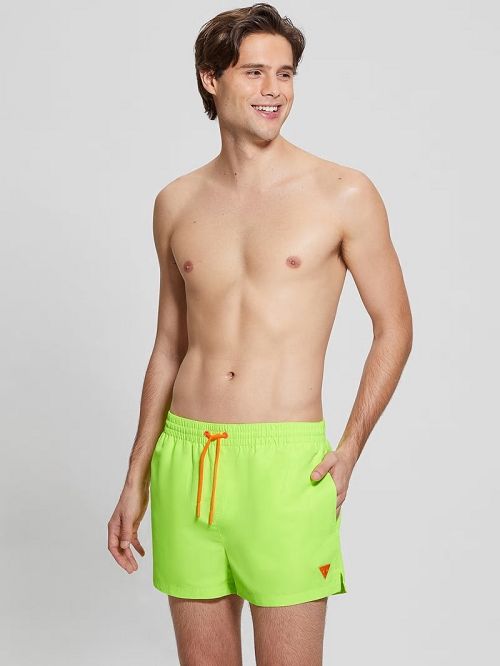Guess Eco Neon Swim Trunks Galbeni | GUESS-SN31599