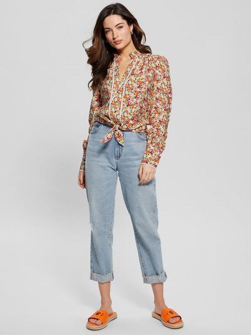 Guess Eco New Rita Shirt Portocalii | GUESS-SN27129