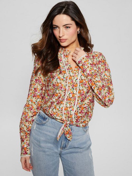 Guess Eco New Rita Shirt Portocalii | GUESS-SN27129