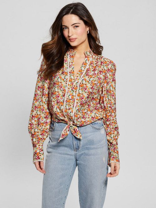 Guess Eco New Rita Shirt Portocalii | GUESS-SN27129