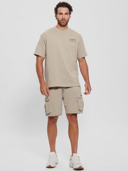 Guess Eco Nilo Oversized Tee Bej | GUESS-SN30644