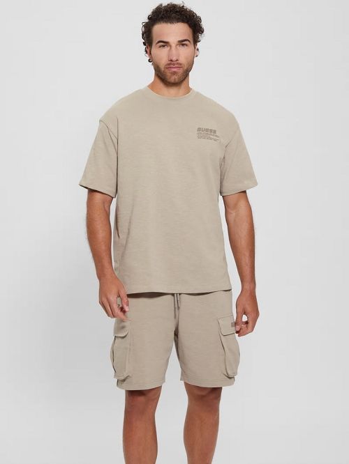Guess Eco Nilo Oversized Tee Bej | GUESS-SN30644