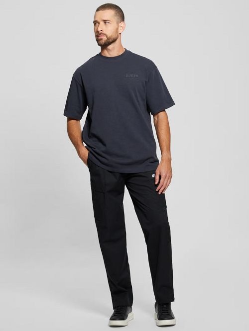 Guess Eco Nilo Oversized Tee Negrii | GUESS-SN30681