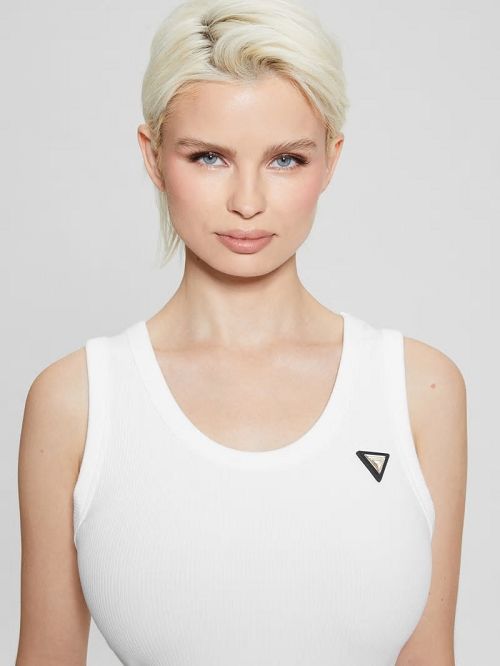 Guess Eco Nyra Rib Dress Albi | GUESS-SN26883