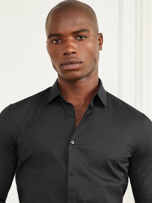 Guess Eco Oliver Shirt Negrii | GUESS-SN31172