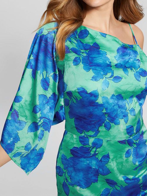 Guess Eco One-Shoulder Sadie Dress Albastri | GUESS-SN26720