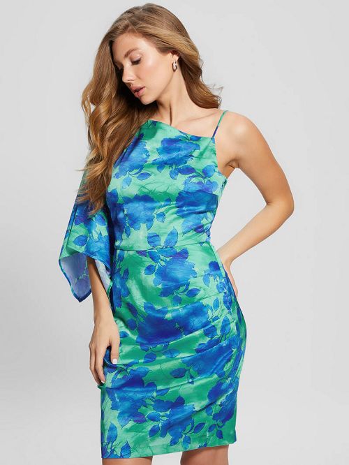 Guess Eco One-Shoulder Sadie Dress Albastri | GUESS-SN26720