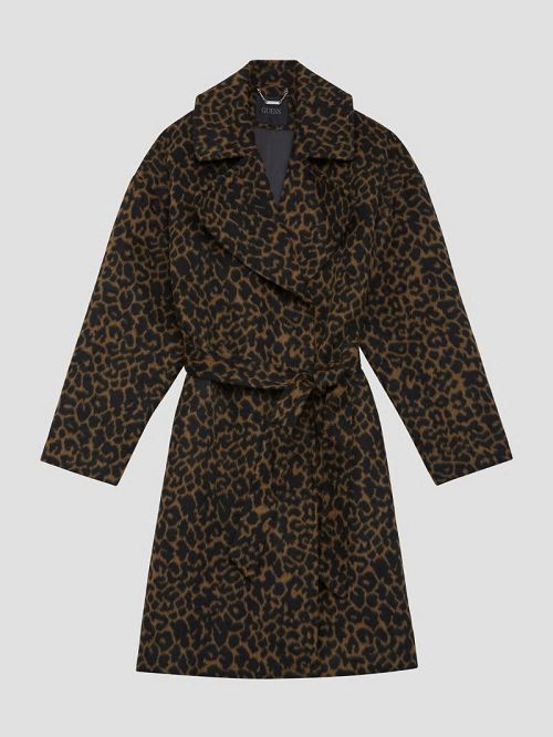Guess Eco Patrizia Belted Coat Maro | GUESS-SN27962