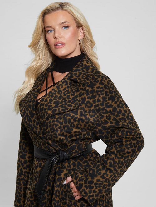Guess Eco Patrizia Belted Coat Maro | GUESS-SN27962