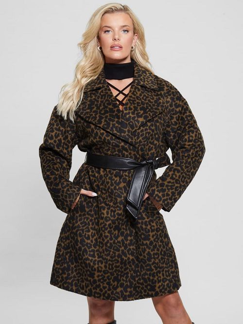 Guess Eco Patrizia Belted Coat Maro | GUESS-SN27962