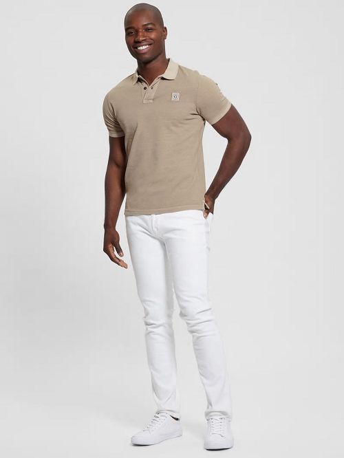 Guess Eco Pique Polo Bej | GUESS-SN31120