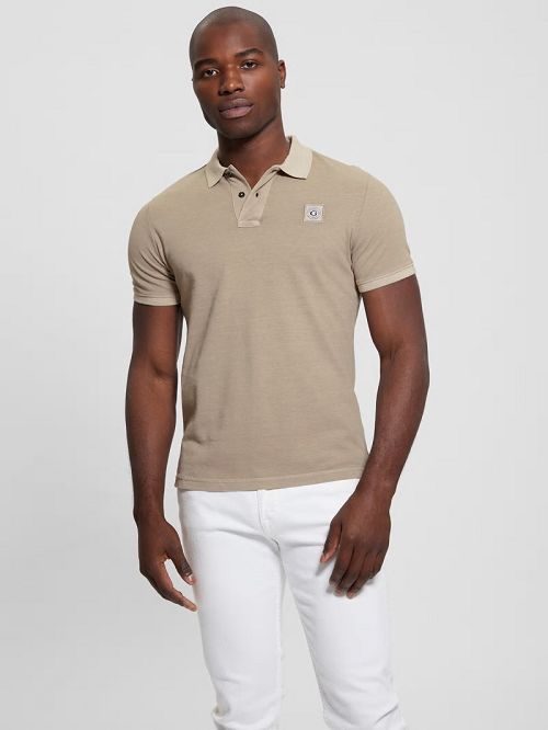 Guess Eco Pique Polo Bej | GUESS-SN31120