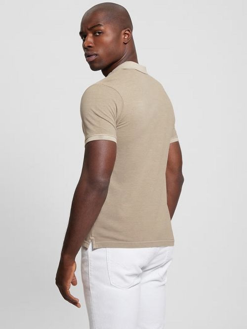 Guess Eco Pique Polo Bej | GUESS-SN31120