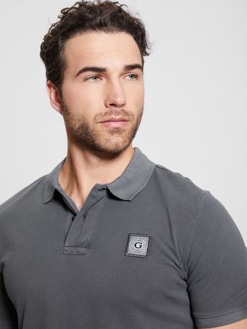 Guess Eco Pique Polo Gri | GUESS-SN31125