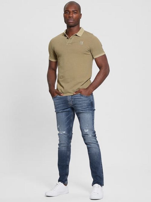 Guess Eco Pique Polo Maro | GUESS-SN31218