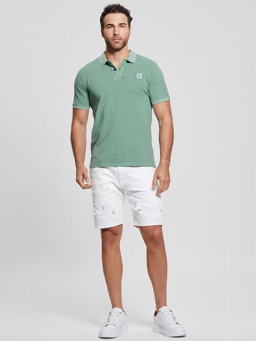 Guess Eco Pique Polo Turcoaz | GUESS-SN31119