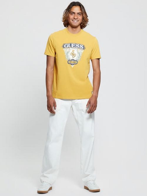 Guess Eco Quatro G Crest Tee Albi | GUESS-SN30618