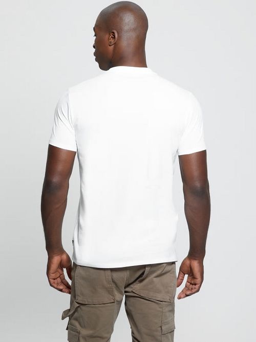 Guess Eco Quatro G Crest Tee Albi | GUESS-SN30660