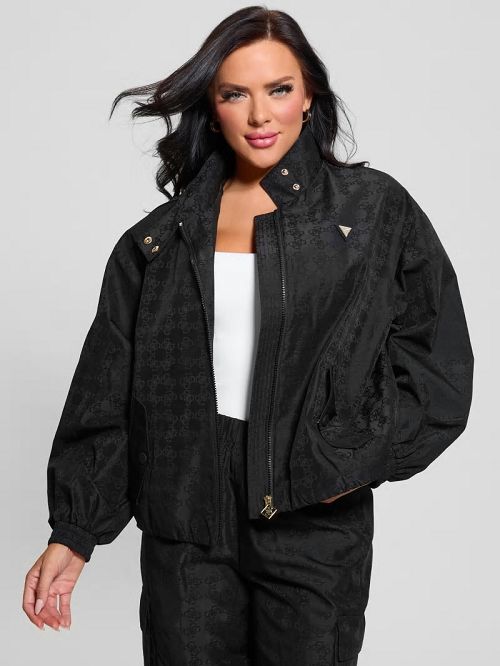 Guess Eco Quattro G Signature Jacket Negrii | GUESS-SN28360