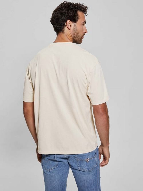 Guess Eco Retro Model Tee Bej | GUESS-SN30694