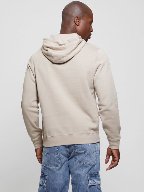 Guess Eco Roy Embossed Hoodie Bej | GUESS-SN31064