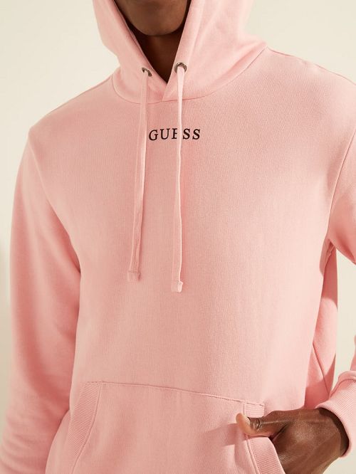 Guess Eco Roy Logo Hoodie Roz | GUESS-SN30914