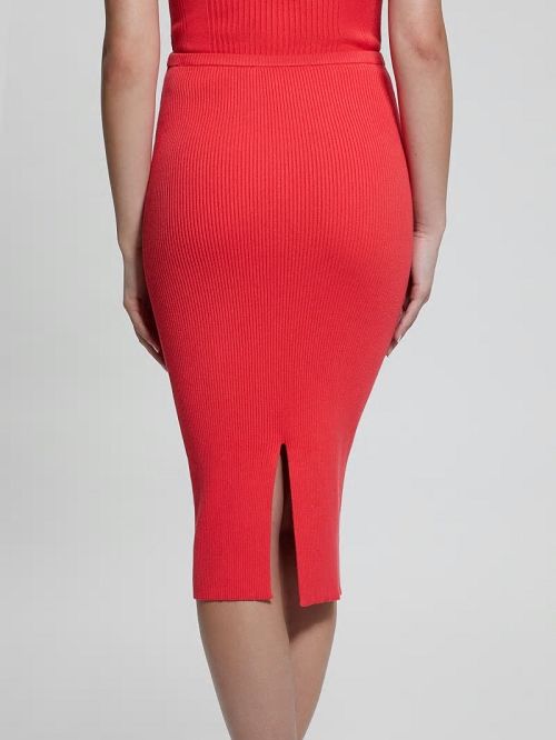Guess Eco Sahara Rib Sweater Skirt Roz | GUESS-SN28174